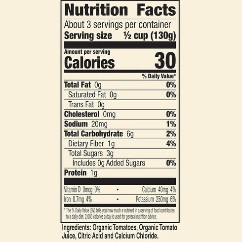 Muir Glen 14.5 oz. Organic Diced Canned Tomatoes, No Salt Added