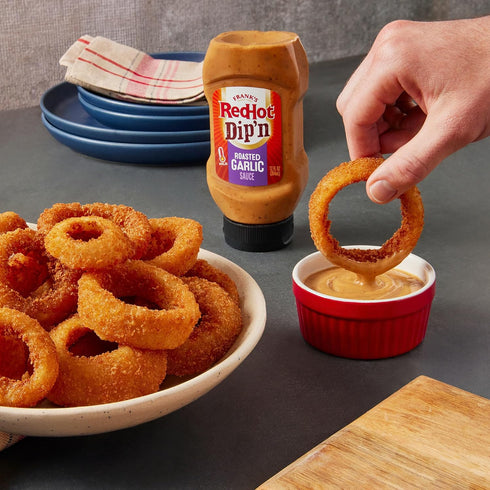 12 oz (Pack 6) Frank's RedHot Dip'n Roasted Garlic Sauce, fl