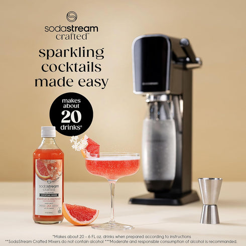 Pack, 11.1 OZ (Pack 3) SodaStream Crafted Cocktail Mixers: Non-alcoholic mixers expertly crafted for sparkling