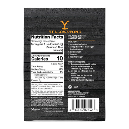 Watkins Brown Sugar Bourbon Marinade 1.25 oz