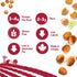 Packs 30 Pack Three Farmers Healthy Variety Snack - Roasted, Never Fried - Protein Rich Zesty Fava, Tangy Chickpeas