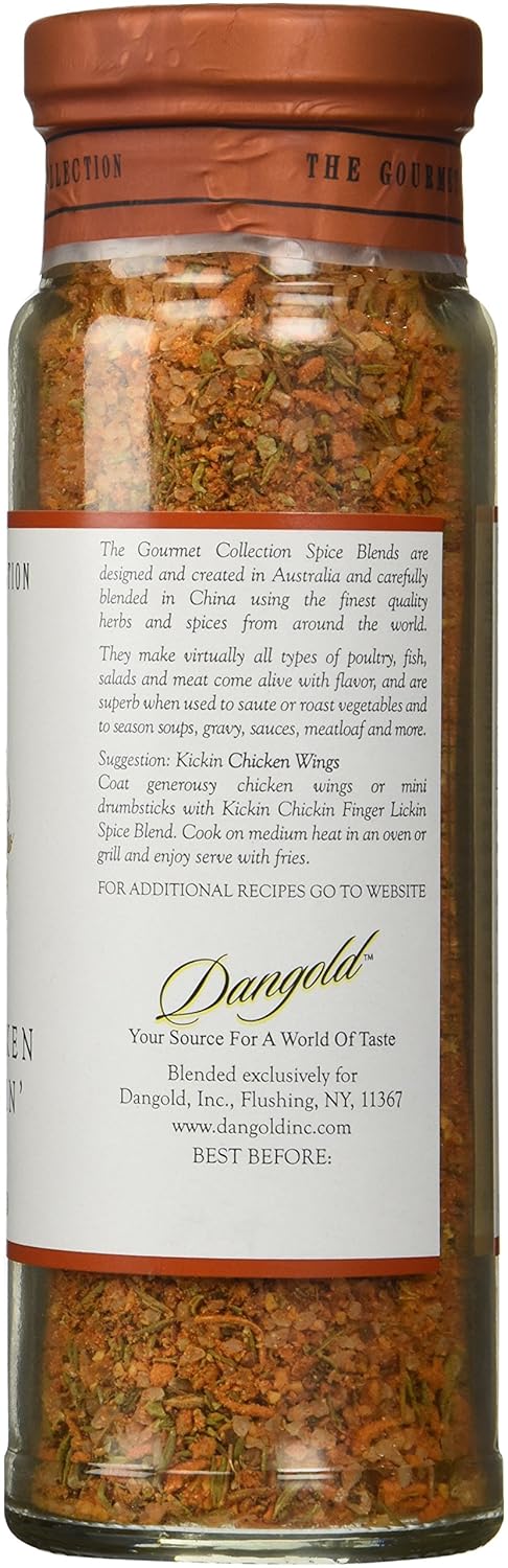 The Gourmet Collection Seasoning Blends Kickin' Chicken Finger Lickin' Spice Blend-Cooking Seasoning for Fried, Roasted, Broiled, Rotisserie Chicken.