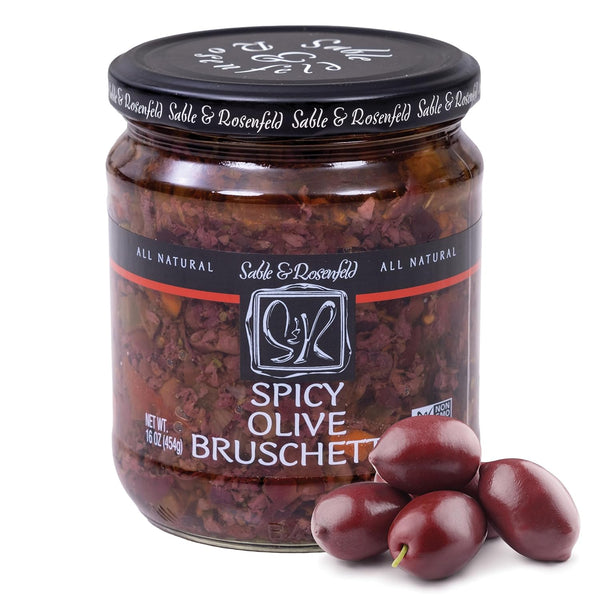 Sable & Rosenfeld Spicy Olive Bruschetta in a Jar 16 oz (Pack