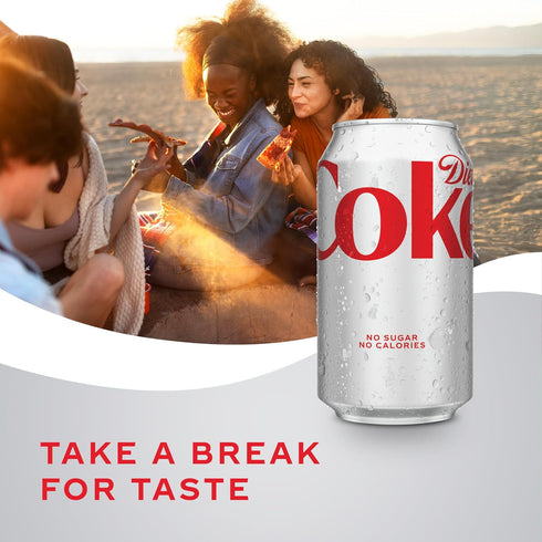 Pack 12 oz, 12 Pack Diet Coke Soda Soft Drink Fridge Cans, fl
