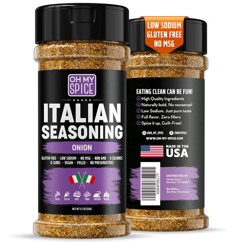 Italian Seasoning Blend Onion Powder Mix - Gluten Free & Low Sodium