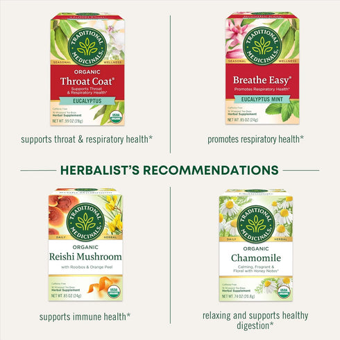 96 (6 Pack) Traditional Medicinals Tea, Herbal Cold Care Seasonal Tea with Elderflower Spice, Kosher, Non-GMO