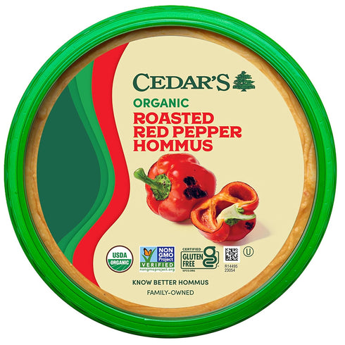 Cedar's Organic Roasted Red Pepper Hummus