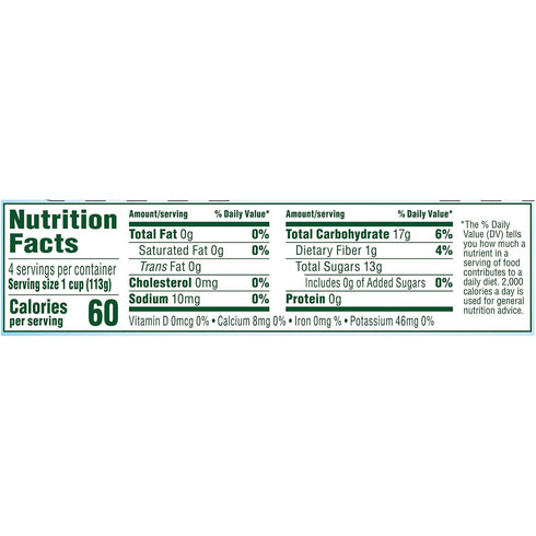 100% 4 oz Pack 24 Del Monte Diced Pears Fruit Cups in Juice, Cups
