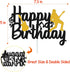 Music Cake Topper Happy Birthday Sign Musical Notes Player Cake Decorations for Musical Rock Theme Man Boy Girl
