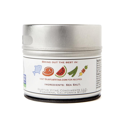 3.0oz #24 Natural Smoked Sea Salt | Non GMO Verified | Magnetic Tin | Finishing Salt | | Crafted In Small Batches By