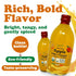 500 ml (Pack 3) Food To Live Organic Apple Cider Vinegar with Ginger and Turmeric, Raw, Italian, Unfiltered