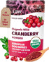 Organic Freeze-Dried Cranberry Powder Pure, 100% Natural Wild Whole Fruit, Certified Organic