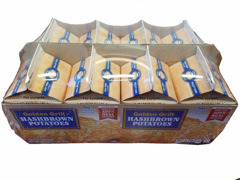 Golden Grill Hashbrown Potatoes(56 total servings) 8 count pack Net Wt 4.2 oz(119g) per