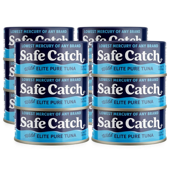 Safe Catch Canned Wild Tuna Fish, Wild Caught, Lowest Mercury, Gluten-Free, Kosher,