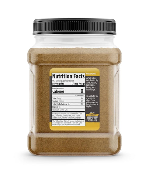 Birch & Meadow Seafood Seasoning, 1.7 lb, Spice Blend, Fish & Crab