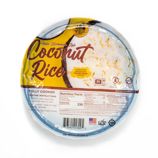 Golden Nest Coconut Rice | Jasmine Rice Infused with Coconut Cream and