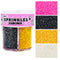 Edible Sanding Sugar Sprinkles, (Gold Black White Pink) 4 cell Edible Mix