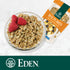 16 oz, 100% Eden Organic Rye Flakes, Toasted and Rolled, Whole Grain, Cereal, Hot or Cold