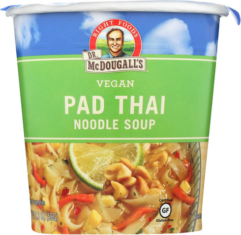 Dr. McDougall's Right Foods Pad Thai Noodle Big Cup Soup, 2 Ounce