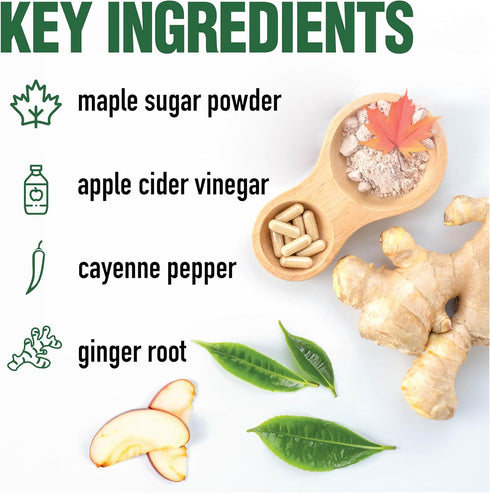 Country 90 Count, 90 Farms Apple Cider Vinegar Capsules, with Ginger, Cayenne and Maple, Helps Aid Digestion, Supports