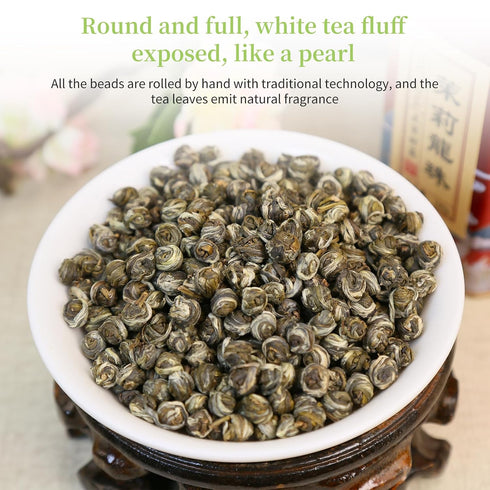 5.29oz/150g XIXICHA Jasmine Tea Jasmine Dragon Balls Grade AAA Loose Leaf GreenTea Long-lastingTea Natural Chinese Tea