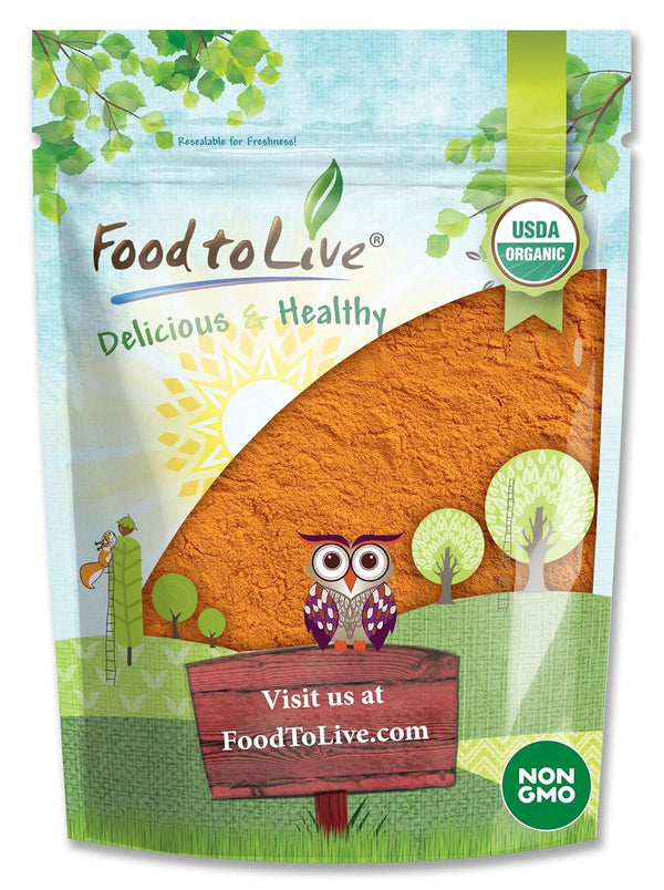Food to Live Organic Goji Berry Powder, 4 Ounces, Non-GMO, Kosher, Vegan, Bulk with Maltodextrin