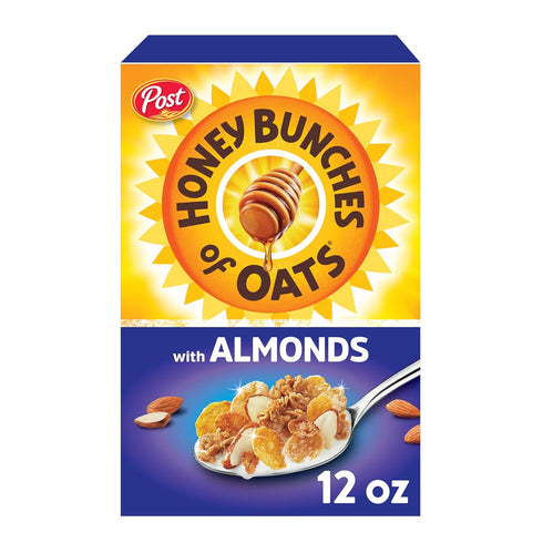 Honey Bunches of Oats with Almonds Breakfast Cereal, Honey Almond Cereal with