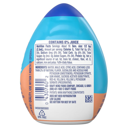 Pack 3 3 1.62 Oz (Pack 6) Mio Water Enhancement Variety Includes Orange Tangerine and Mango Peach Fl each
