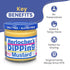Pack 2 8 oz Herlochers Dipping Mustard of | Sweet & Tangy Mustard Dip, Jar | Gluten-Free, Salt-Free, Fat-Free | Perfect