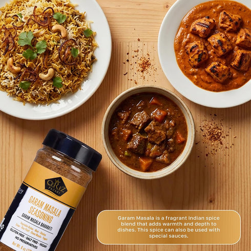 6 oz Cerez Pazari Garam Masala Seasoning Traditional Indian Spice Blend with Cumin, Coriander, Cardamom & Cloves