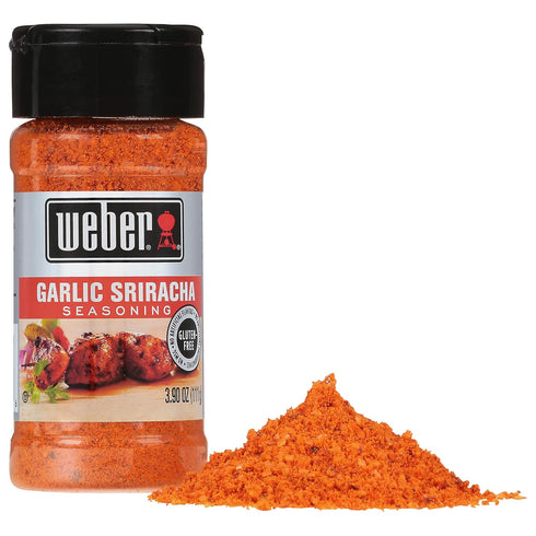 Weber Garlic Sriracha Seasoning, 3.9 Ounce Shaker