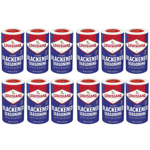 Louisiana Fish Fry - Blackened Seasoning (Pack of 12) Classic Flavor, Paprika,