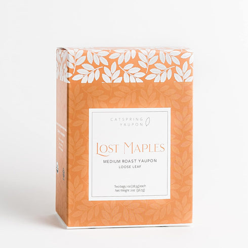 CatSpring Yaupon Lost Maples Medium Yaupon Box of Loose Leaf Yaupon, Naturally Caffeinated, 2-Ounce