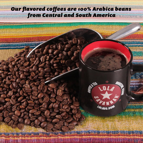 2lb Lola Savannah Vanilla Cinnamon Pecan Whole Bean Caffeinated Coffee