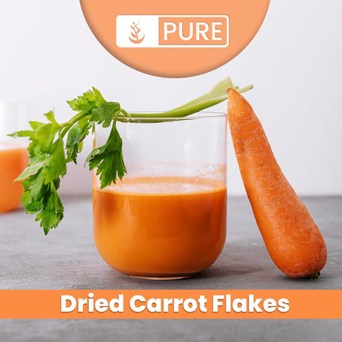 Pure Original Ingredients Dried Carrot Flakes, 1 lb, Soups & Stews, Diced & Ready To Use
