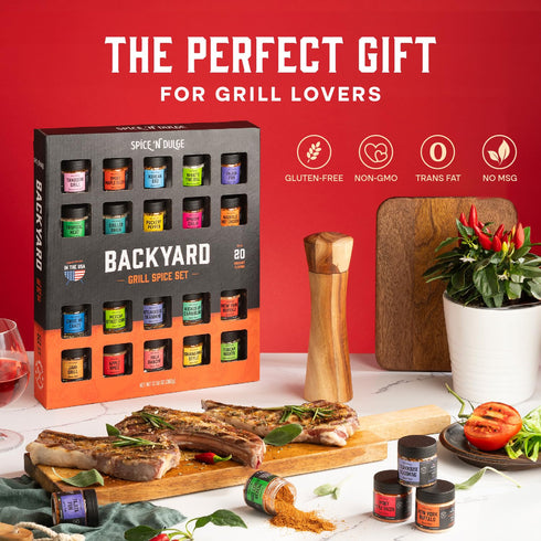 Set 20 Set, Grilling Spice Grill Seasoning Gifts, Unique Spices and Seasonings Jars Gift BBQ Gifts For Men, Dad
