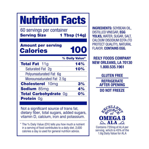 30 Oz (Pack 1) Blue Plate Real Mayonnaise, Homestyle Mayo For Chicken Salad to Deviled Eggs, Fl Jar