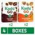 Kellogg's Pack (4 Kashi GO Breakfast Cereal, Fiber Cereal, Family Breakfast, Variety Boxes)