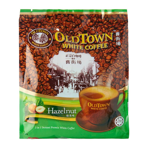 Old Town 3 1 (4 pack 15 White Coffee Instant Premix White Coffee in Hazelnut Flavor x sachets)