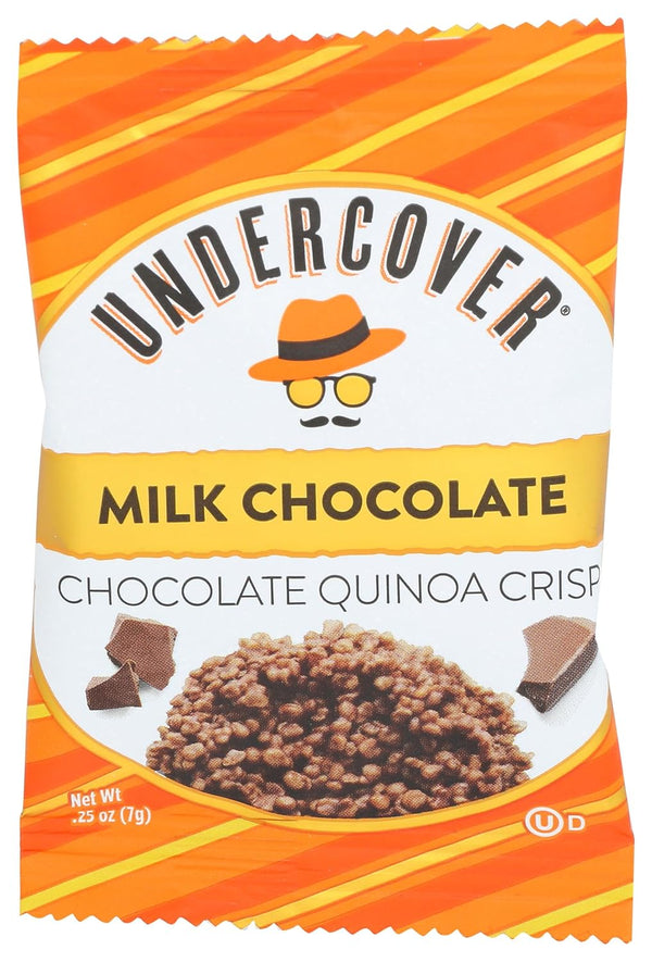 Undercover CHOCOLATE CO Milk Chocolate Quinoa Snack Crisp, only one very small 1