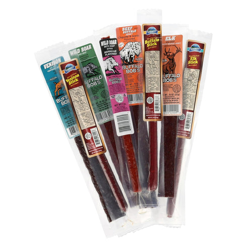 15-Piece Pack Jerky Dynasty Big Game Jerky Variety - Assorted Meat Snack Box with Beef Jerky, Buffalo, Elk, Wild Boar