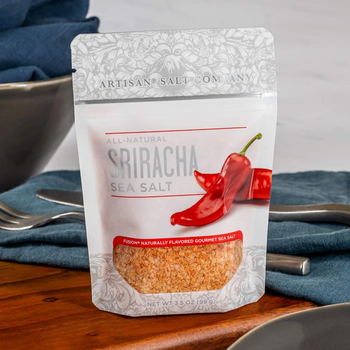 3.5 Artisan Salt Company Fusion Naturally Flavored Sriracha Sea Salt, Zip-Top Pouch, Ounce