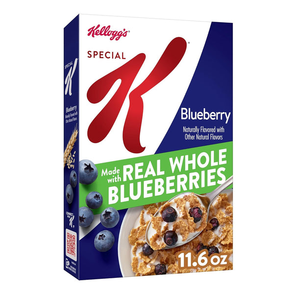Special K Breakfast Cereal, 11 Vitamins and Minerals, Made with Real Blueberries,