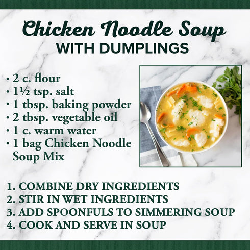 8.4 (Pack 6) Bear Creek Soup Mix, Chicken Noodle, Ounce