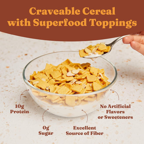10g Pack (Pack 4) Packaging Catalina Crunch Protein Cereal | Breakfast Cereal with of Protein, No Added Sugar | Gluten