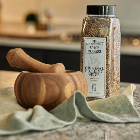 14 oz Spice Canners by Raw Essentials Original Pickling Spice Bold, Zesty Blend for Homemade Pickles & Brines Ideal