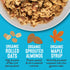 Healing Home Foods 7oz (1Pack) Almond Butter Chunk Protein Granola Cereal, Gluten Free, High Protein, Low Sugar Healthy