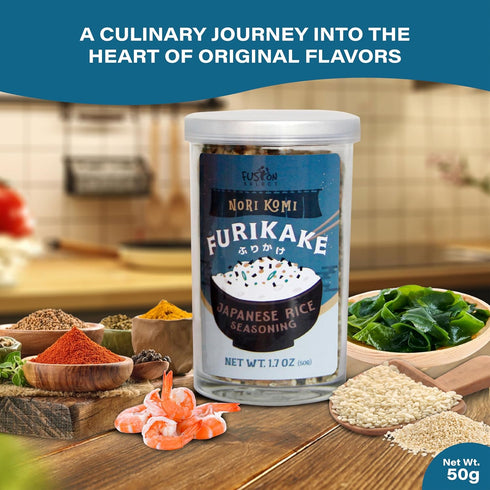 Fusion Select Furikake Rice Seasoning, 50g, Katsuo Komi with Shrimp and Bonito Flakes