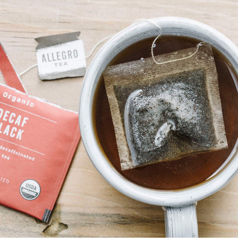 Allegro Coffee 20 Allegro Tea, Organic Decaf Black Tea Bags, ct
