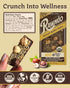 2.12 oz, Pack 1 Rawmio Hazelnut Quinoa Crunch Bark - Vegan Chocolate Bars